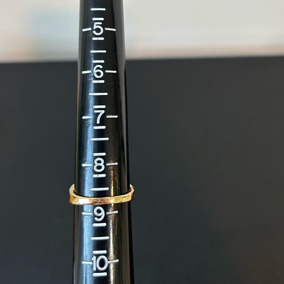 14 KT gold plated green ring - Picture 6 of 6